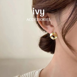 Khuyên Tai , Hoa Tai Nữ cổ điển  hình lục giác phong cách Vintage, sang trọng Ivy.acc H3
