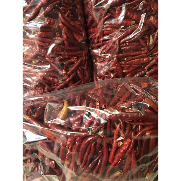 1 kg ớt quả khô đã cắt cuống hàng đỏ đẹp mới