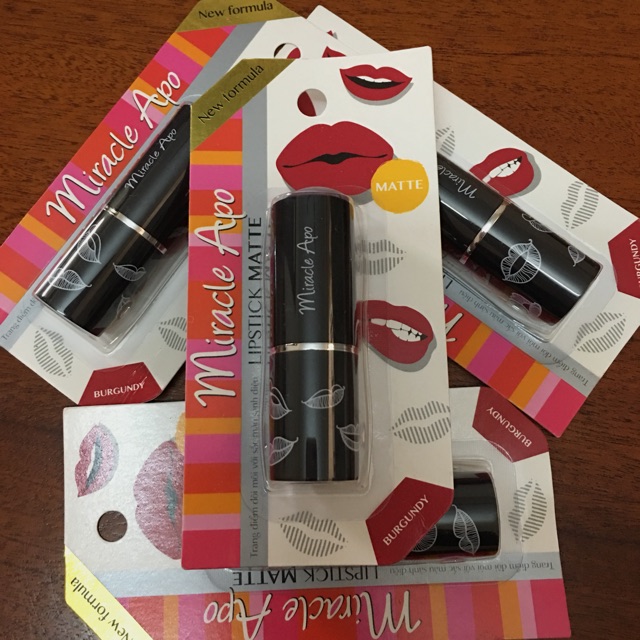 (MUA1 TẶNG1) Son lì miracle apo lip stick matte 4g