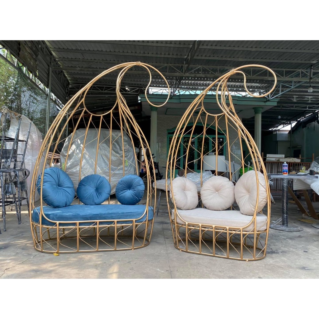 GHẾ SOFA LỒNG CHIM MẪU GIỌT NƯỚC