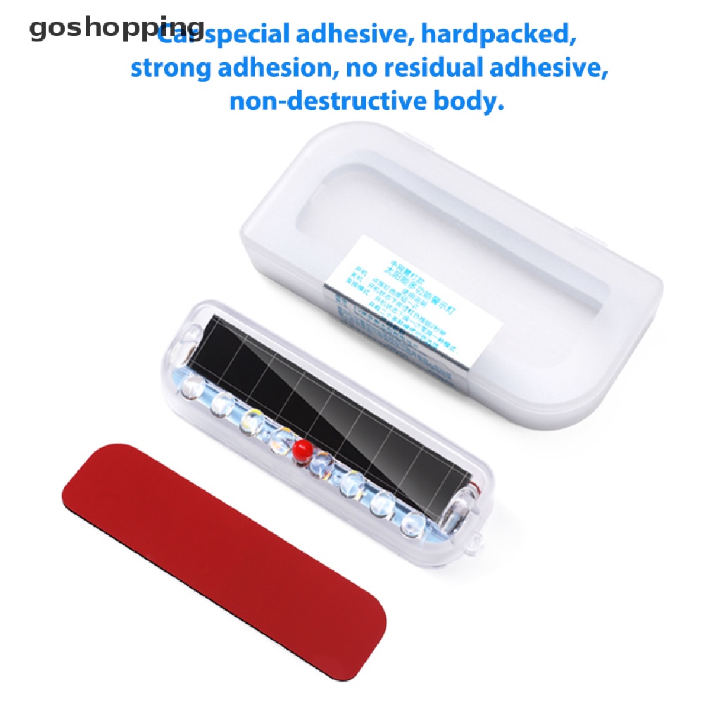 Đèn LED Cảnh Báo Rung 10 Bóng Sử Dụng Năng Lượng Mặt Trời Chống Trộm Cho Xe Hơi