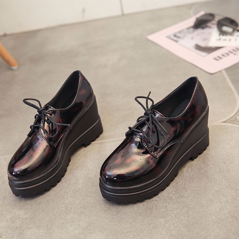 Giày da IELGY đế xuồng thời trang thanh lịch cho nữ