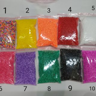 HẠT XỐP MÀU TÚI ZIP