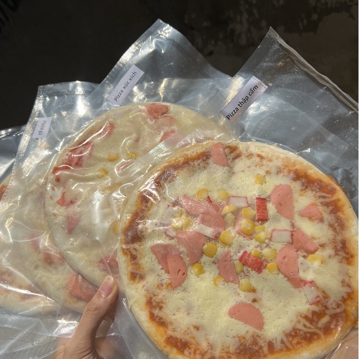 Bánh pizza phô mai làm sẵn, hút chân không (size 16cm )