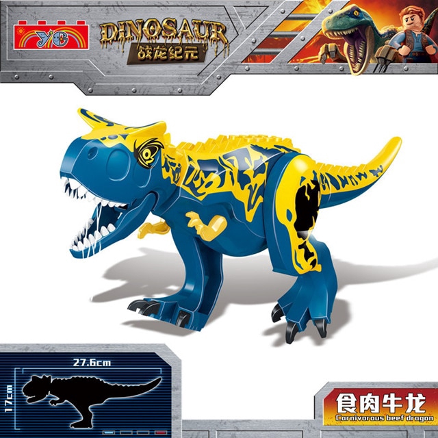 Jurassic World 2 Dinosaur Tyrannosaurus Rex Pterizard Dragon Triangle Block children's toys Gifts