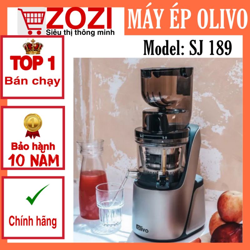 [Sẵn hàng] MÁY ÉP CHẬM OLIVO SJ189 Chính hãng - BH 10 Năm, Máy Ép Trái Cây Chậm Kiệt Bã Đến 98% Thương Hiệu Mỹ