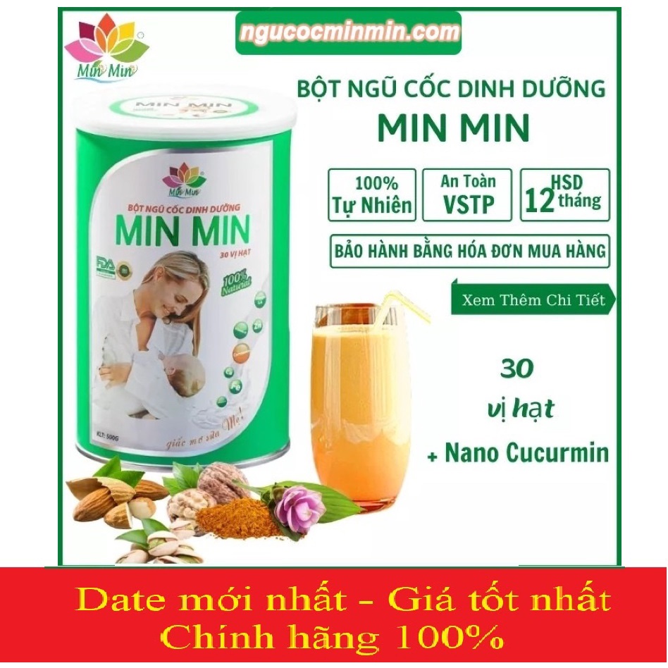 (Chính hãng) Ngũ Cốc Lợi Sữa Min Min dinh dưỡng cho mẹ bầu, siêu lợi sữa sau sinh
