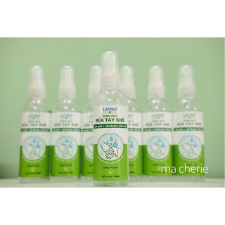 Nước rửa tay khô Latino dạng xịt/ gel hương trà xanh và anh đào
