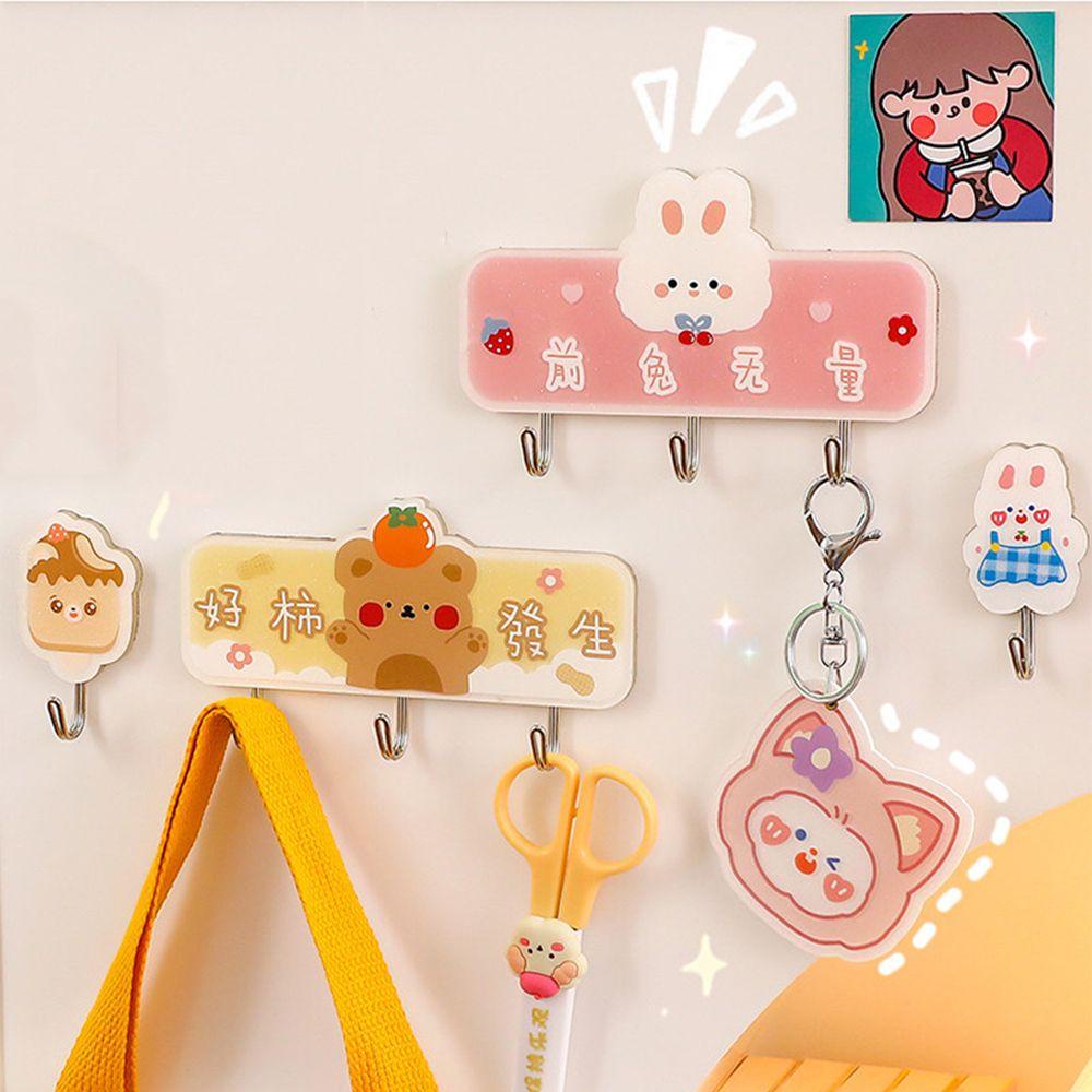 1 Móc Treo Khăn Tắm Họa Tiết Hoạt Hình Dễ Thương Trang Trí Nhà Cửa