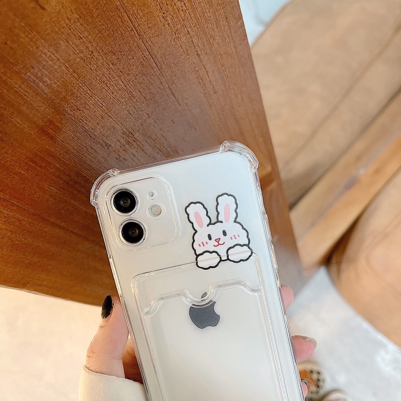 Ốp Điện Thoại Mềm Có Ngăn Đựng Thẻ Cho Iphone 12 / 12 Pro / 12 Pro Max / 11 / 11 Pro Max / Xs Max / Xr / 8 Plus /7/6/6s | BigBuy360 - bigbuy360.vn