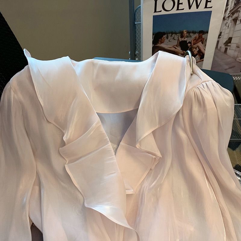 Áo Sơ Mi Nữ Hai Lớp Phong Cách Hàn Quốc Ngọt Ngào