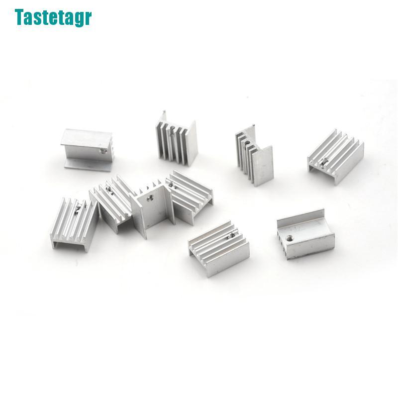 Set 10 Miếng Nhôm Tản Nhiệt Cho Bán Dẫn To-220 Transistor 20x15 X 10mm 0 0 0 0 0 0 0 0