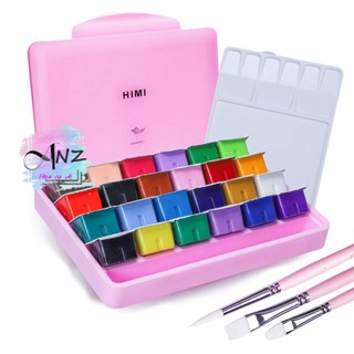 Màu Himi Miya dạng thạch - Hộp Hồng - Họa cụ anz (Tặng 1 cọ nét)