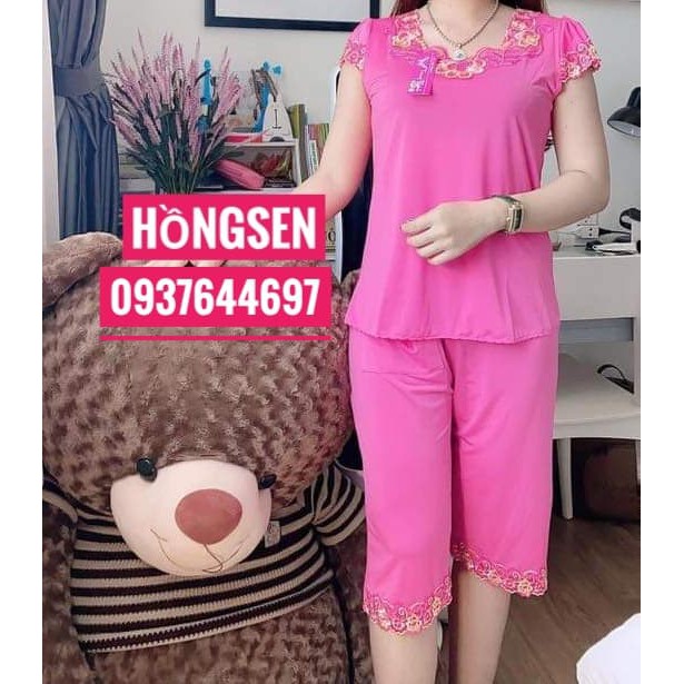 Đồ bộ thun lạnh lửng trung niên nhiều màu nhiều size