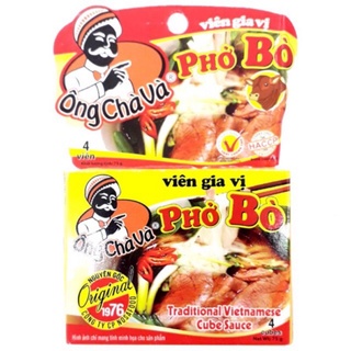 Lốc 12 hộp viên gia vị phở bò Nosa food ông chà và