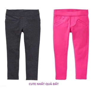 Quần ôm cho bé gái màu xám hoặc màu hồng