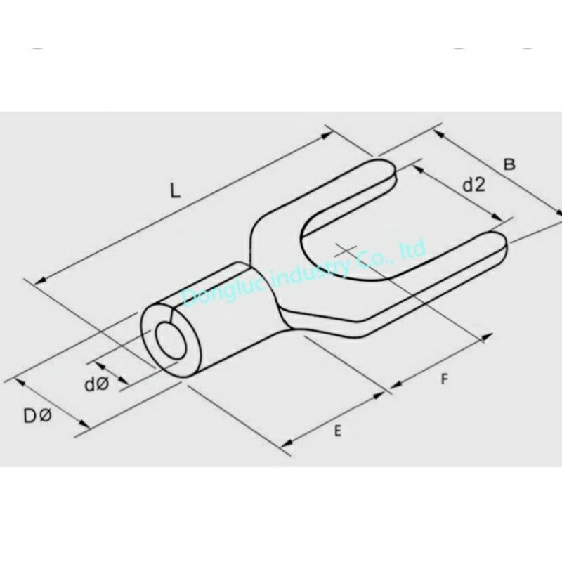 Đầu cos dây điện chữ Y- Đầu cos chẻ SNB1.25-3/ SNB1.25-4/SNB1-4/SNB2-4