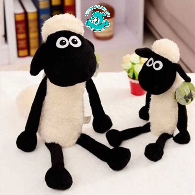Cừu bông Shaun The Sheep lông xoắn kích thước 50-65cm Gấu Bông Online NoBrandBông gòn