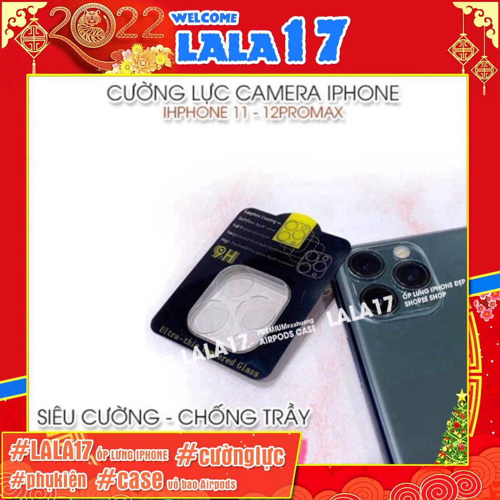 Kính Cường Lực dán Camera iphone 10D 9H ip/11/11pro/12/13/pro/max/13pro/12pro/promax/mini