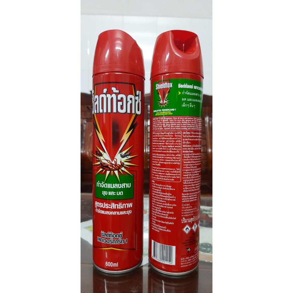 (KTT) Xịt côn trùng Sheltox chai 600 ml ( diệt gián, ruồi, muỗi, kiến.....)