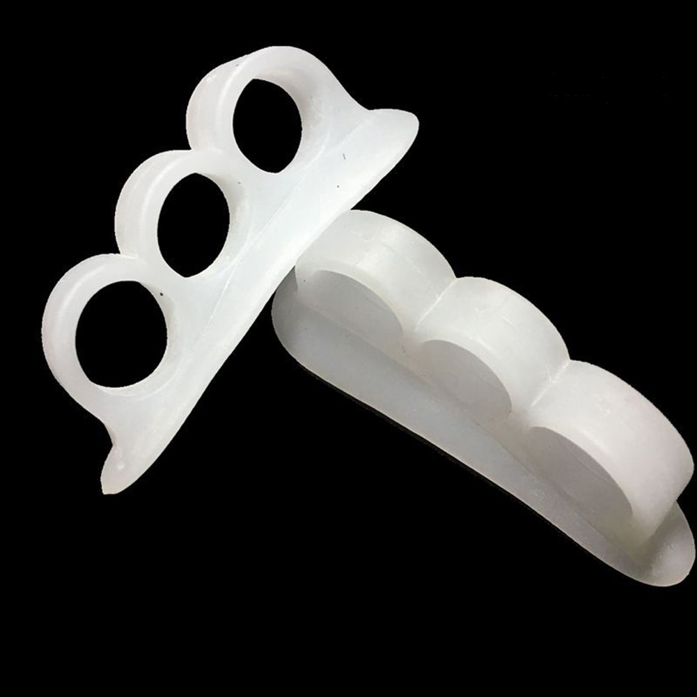 [Hàng mới về] Cặp dụng cụ tách chỉnh thẳng ngón chân 3 lỗ hỗ trợ chứng vẹo ngón chân cái chăm sóc bàn chân