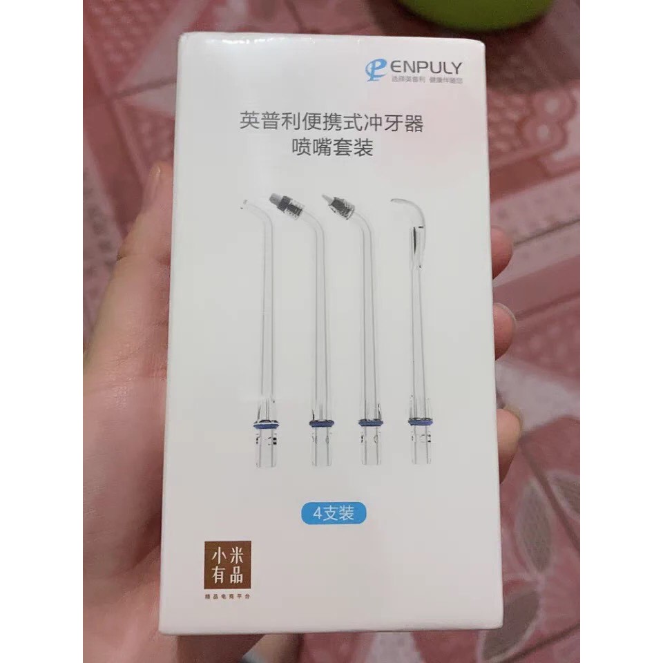 [Hàng mới về] Bộ 4 đầu thay cho Xiaomi Enpuly M6, 4 chức năng dành cho răng niềng chính hãng