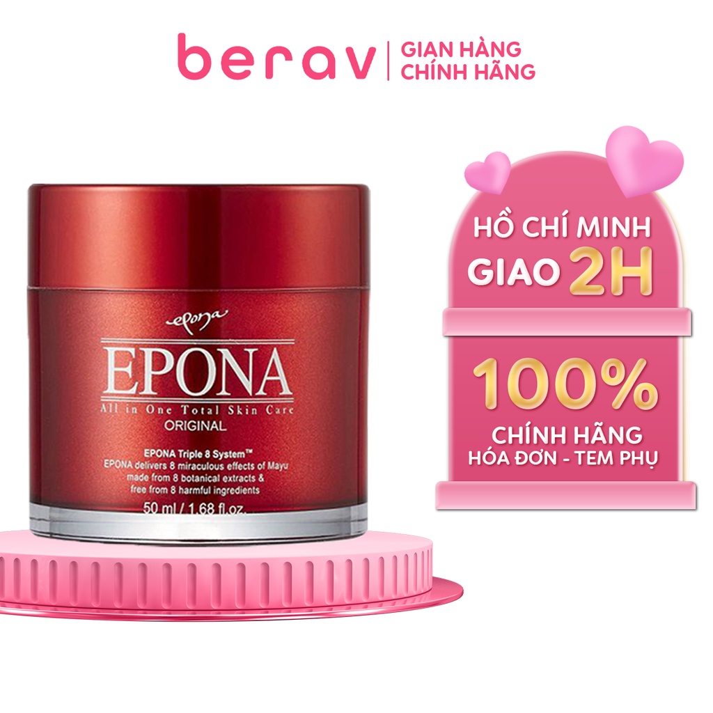 Kem Dưỡng Da Đa Năng EPONA All In One Chiết Xuất Dầu Ngựa Chống Lão Hóa, Dưỡng Sáng Da 50ml