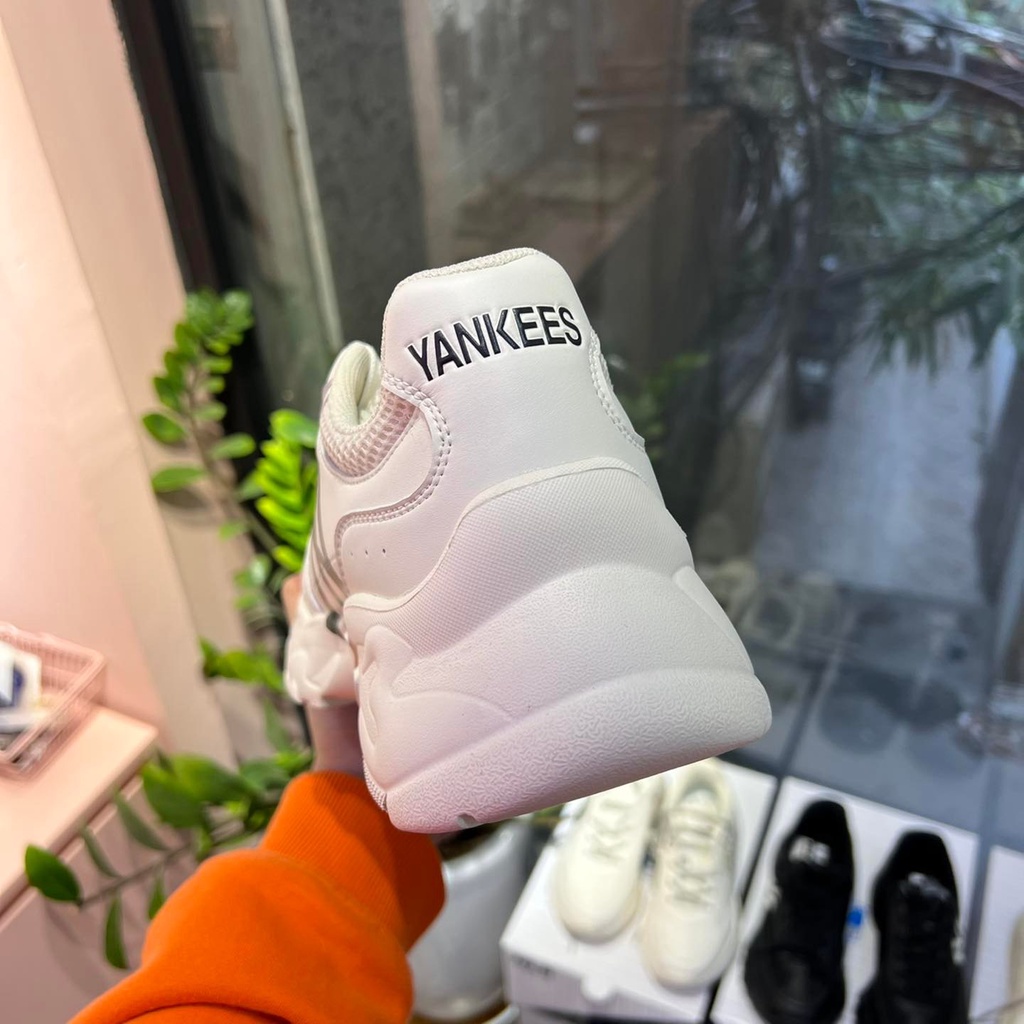 [JOIEHOME] Giày sneakers đế thô, da phối lưới, hàng xuất khẩu
