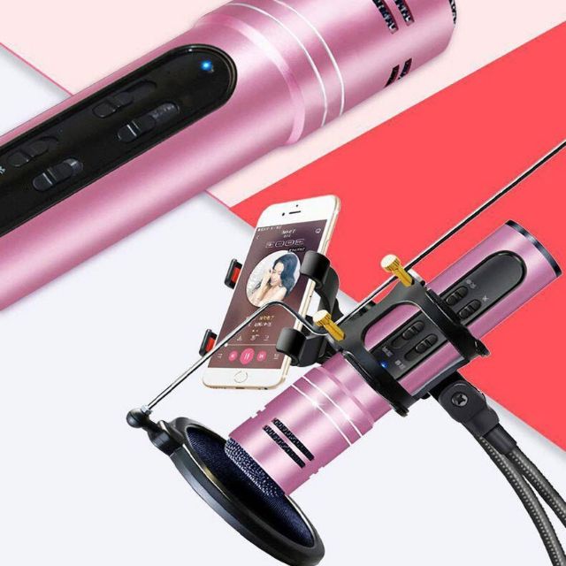 Micro karaoke livestream chuyên nghiệp.âm thanh chuẩn sắc nét lọc âm.lọc tiếng ồn.bảo hành 6 tháng