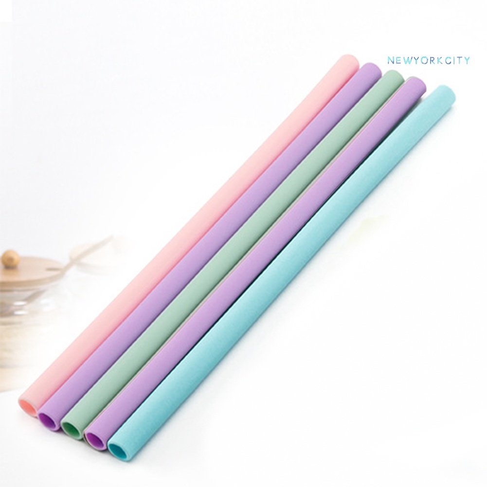 Ống Hút Silicone Thẳng Tái Sử Dụng Được