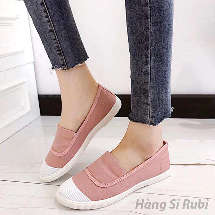 [Freeship] giày thời trang nữ hàn quốc, giày lười nữ trắng, giày nữ đi học giá rẻ, giày mọi nữ hàn quốc | BigBuy360 - bigbuy360.vn