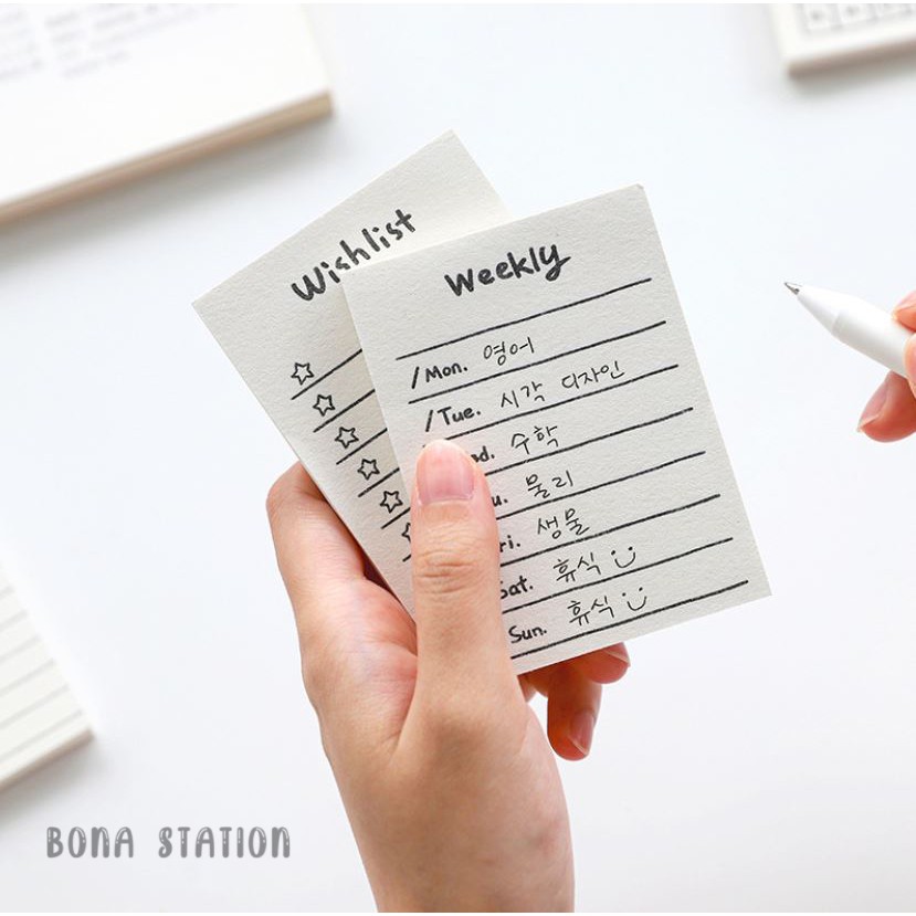 Giấy ghi chú xấp 50 tờ Simple Line | BNM040