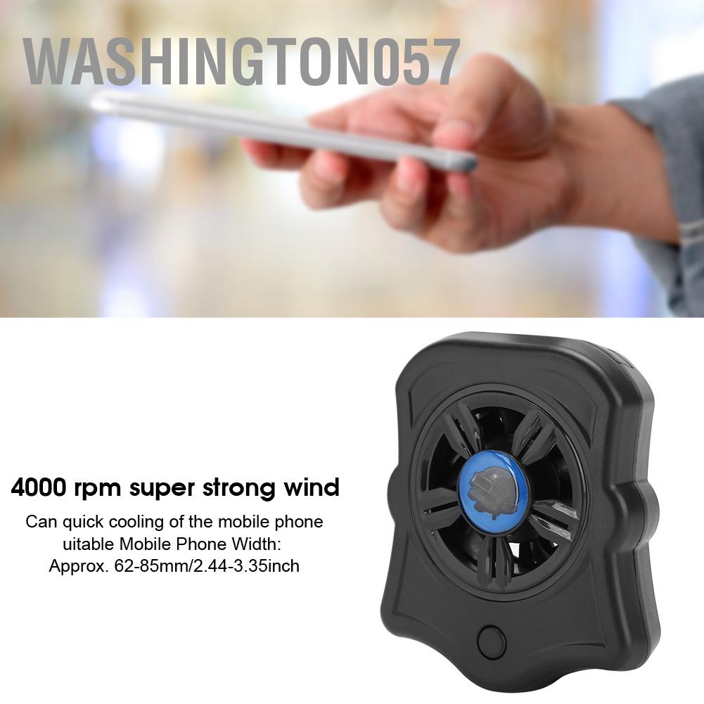 Washington057 P9 Mobile Phone Cooler Radiation USB Charging Cellphone Powerful Cooling Fan Heat Sink