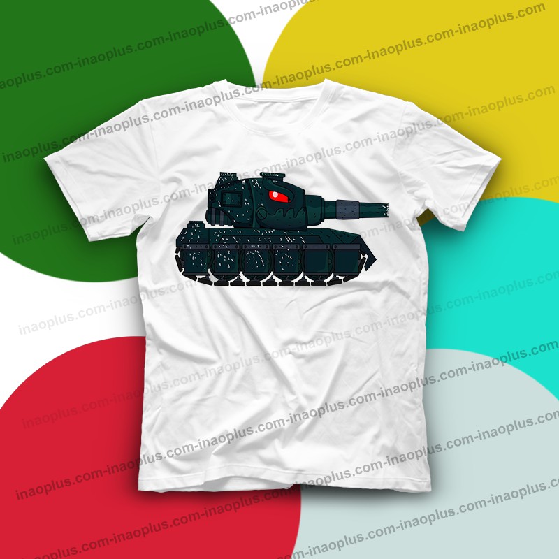 Mẫu áo thun in hình xe tăng - in áo phim hoạt hình xe tăng đẹp - mã 08