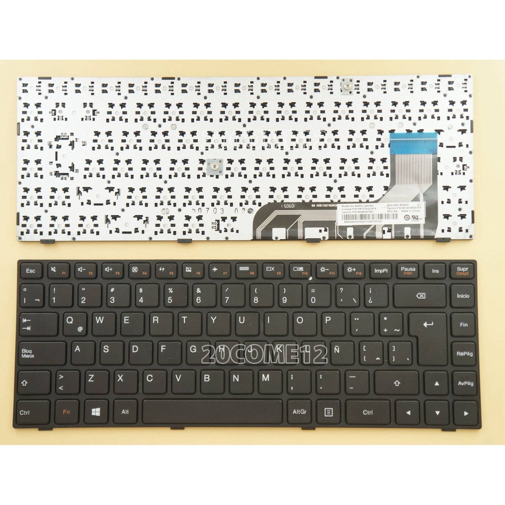 (KEYBOARD) BÀN PHÍM LAPTOP LENOVO IDEAPAD 100-14IBY dùng cho IdeaPad 100-14IBY