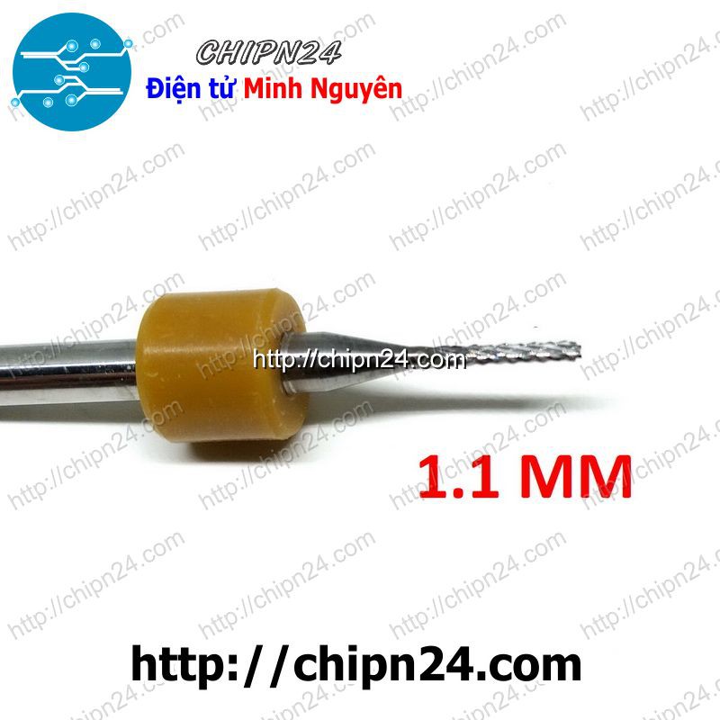 [1 CÂY] Mũi phay mạch in CNC 1.1mm