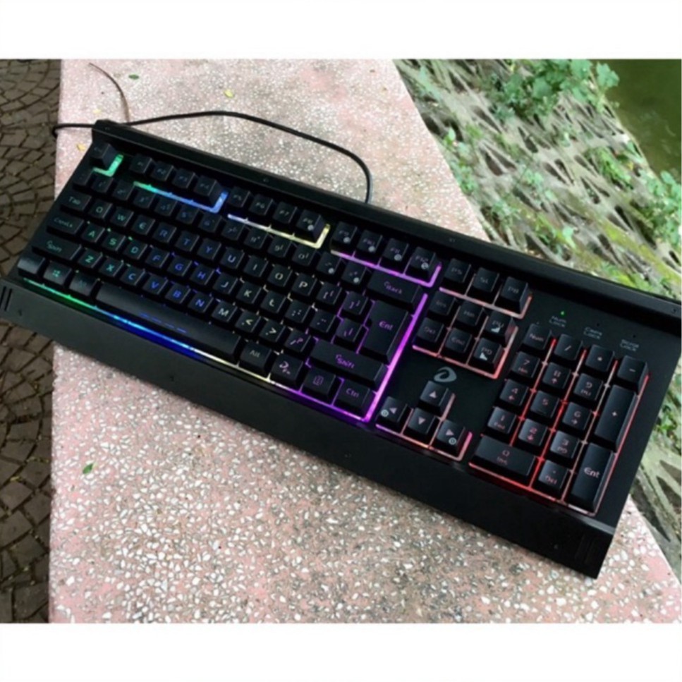 Bàn phím giả cơ chơi game Dareu LK145 LED RGB đổi màu cũ dùng tốt, _Bàn gaming LK145