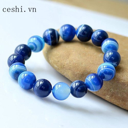 Aquamarine agate gemstone blue gem