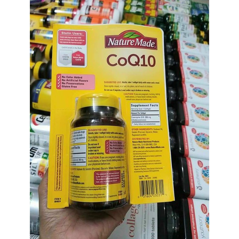 Viên uống Nature Made CoQ10 200mg 140 viên