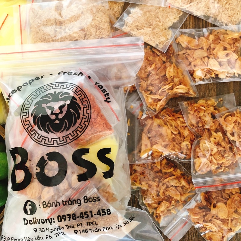 Bánh tráng bơ ruốc❤️Freeship❤️ Bánh tráng Boss