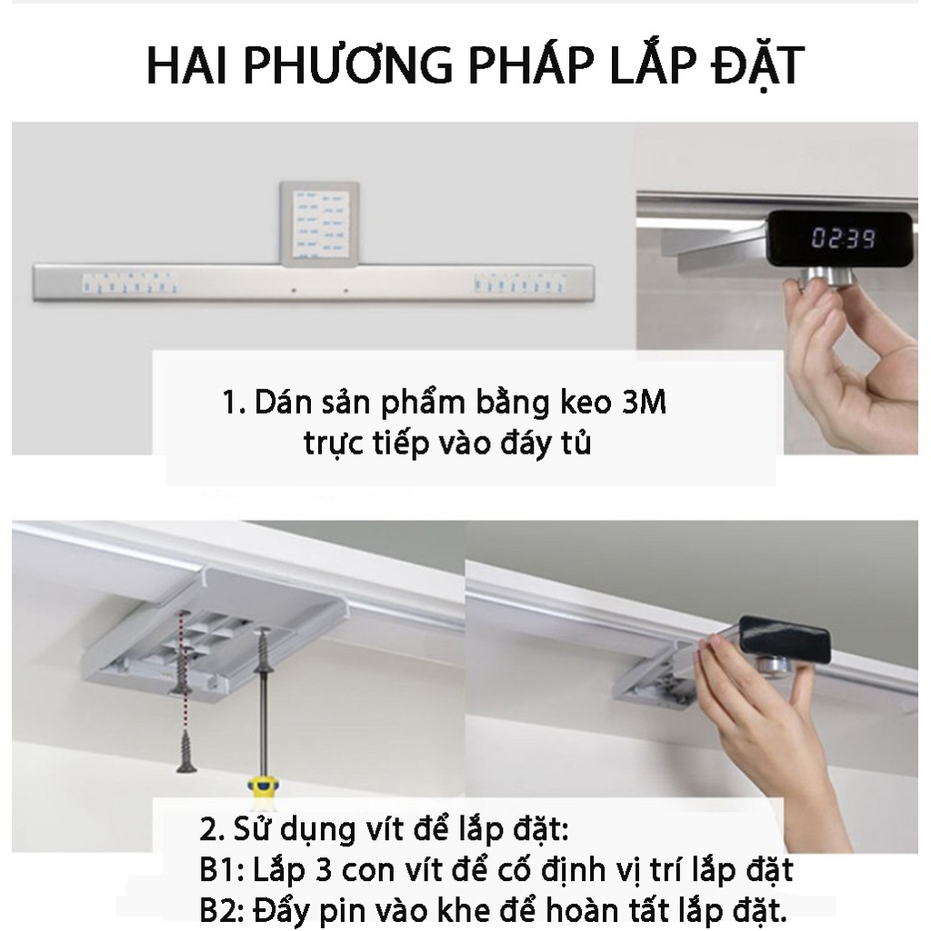 Đèn Bếp Cảm Ứng Thông Minh XIAO MI EZVALO có hẹn giờ. Lắp tủ bếp, máy hút mùi, bếp từ...