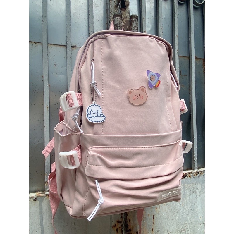 Balo xinh tặng kèm stickers (ảnh thật shop tự chụp)