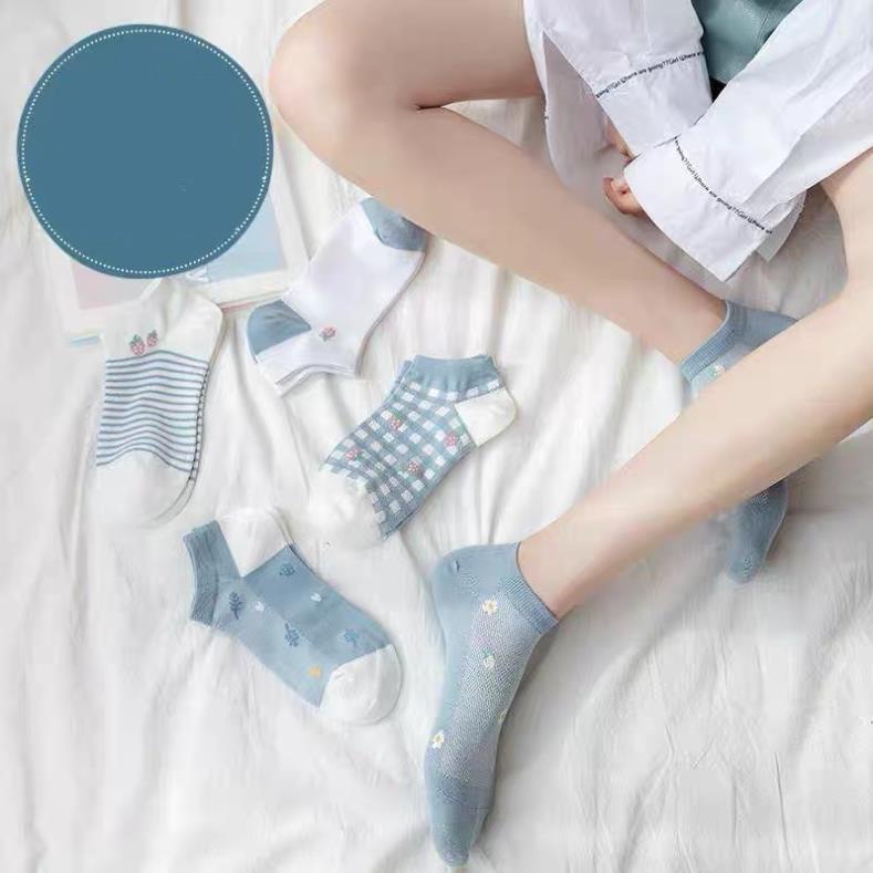 Tất vớ nữ dâu xanh Softie chất liệu vải Hàn co giãn bốn chiều,phong cách hiện đại tt5