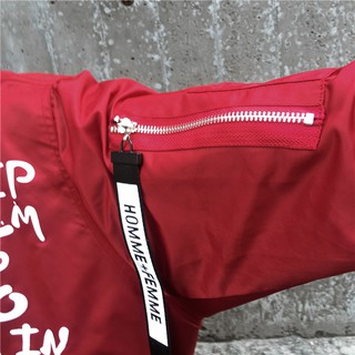 A58 Áo khoác Bomber Ulzzang Keep calm