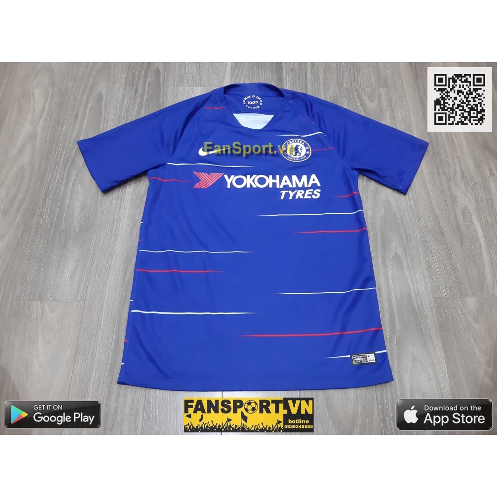 Áo đấu bóng đá Chelsea 2018 2019 home shirt jersey blue 919009-496 Nike