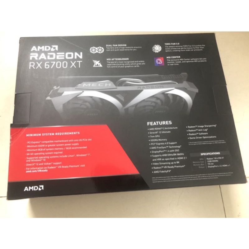 Card màn hình MSI RX 6700XT MECH 2X 12GB OC