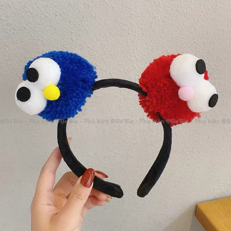 Cài tóc len 2 mắt 2 màu dễ thương BeBie - BP302