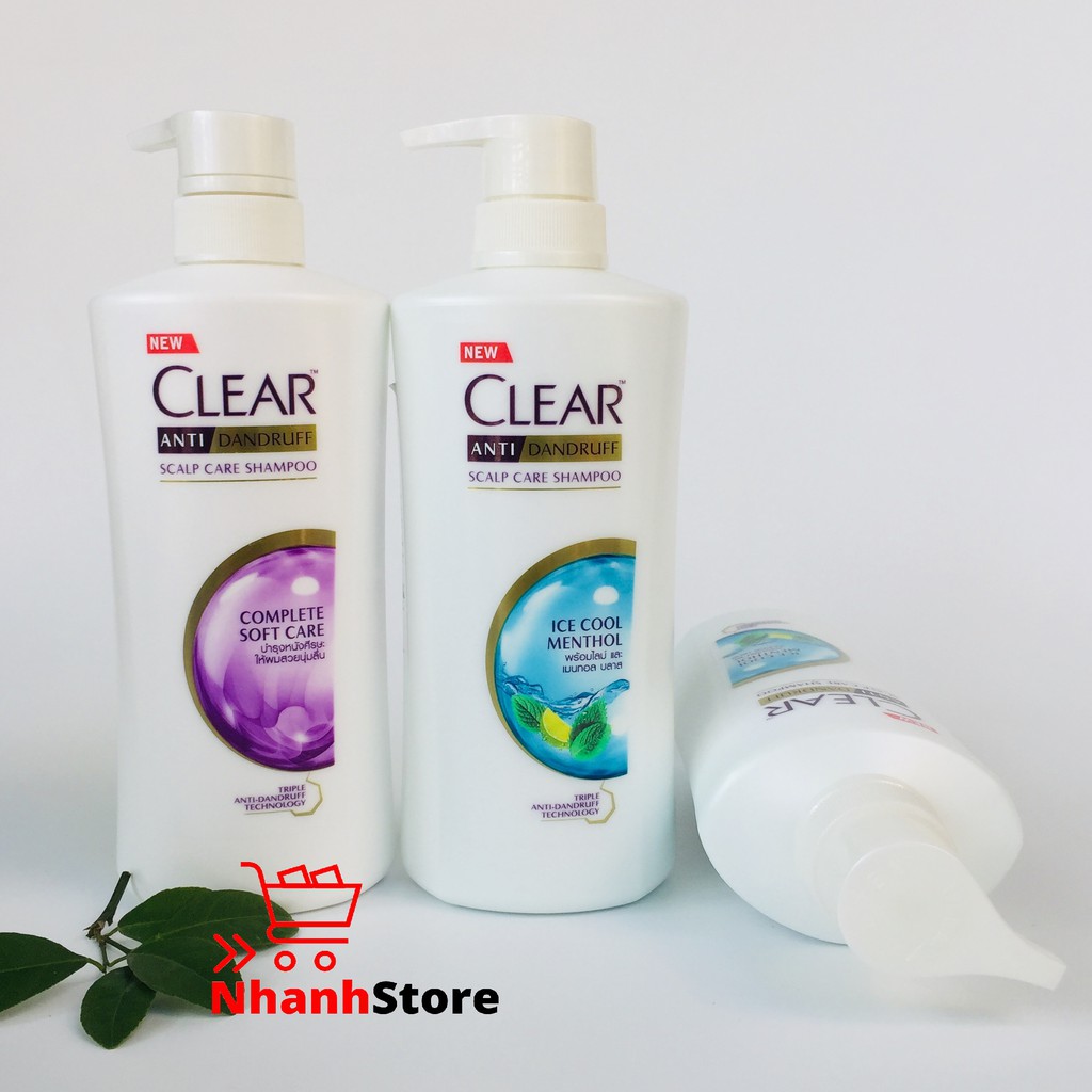 Dầu Gội Clear Ice Cool Menthol Bạc Hà 480ml Thái Lan