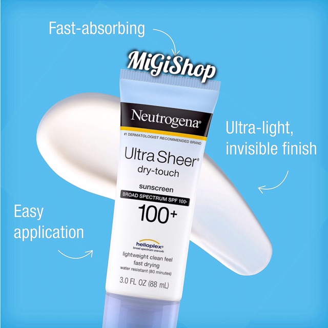 [Hàng Mỹ] Kem Chống Nắng Body Neutrogena Ultra Sheer Dry Touch SPF70-100+ 88ml | BigBuy360 - bigbuy360.vn