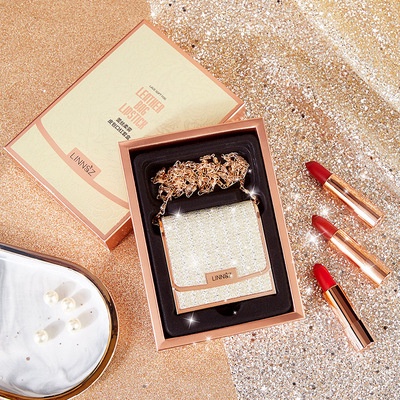 Sét hộp 3 cây son 3 màu LINNSZ thiết kế đựng trong túi xách mini | BigBuy360 - bigbuy360.vn